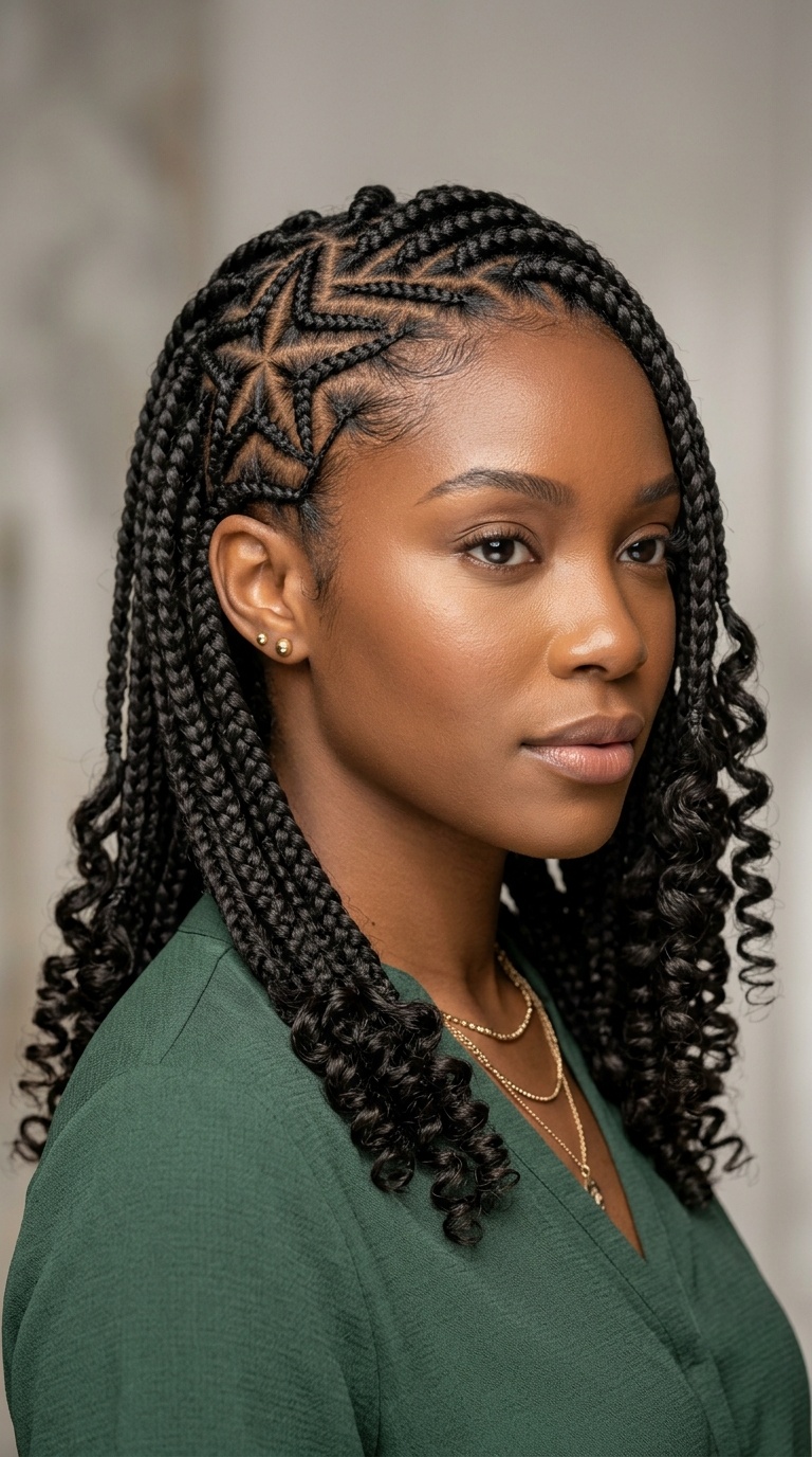 Star-Shaped Goddess Braids