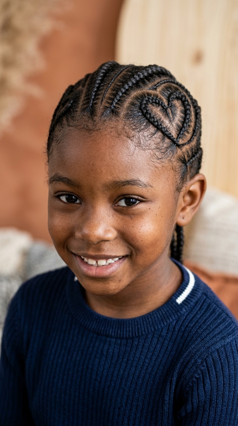 Stitch Braids with a Heart Design