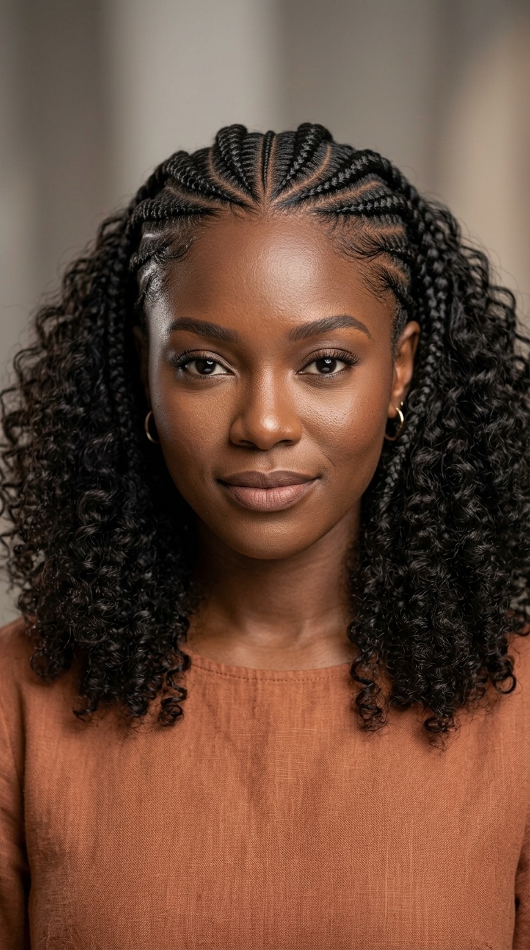 Stitch Braids with Curly Ends
