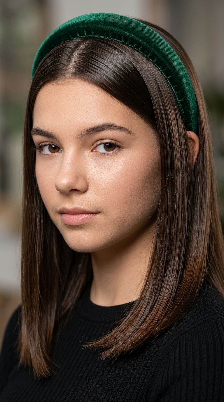 Straight and Glossy with a Padded Headband