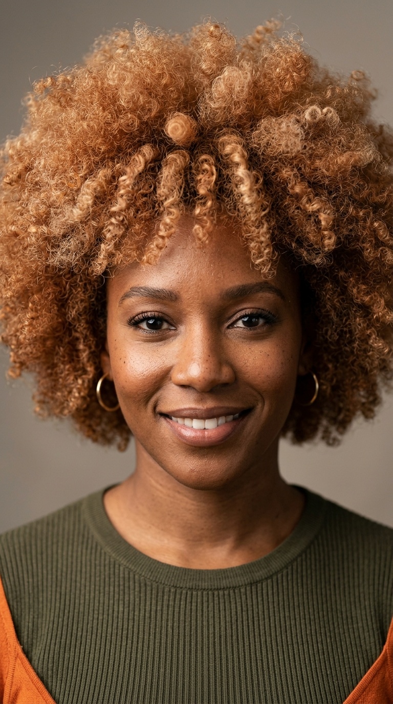Strawberry Blonde Afro