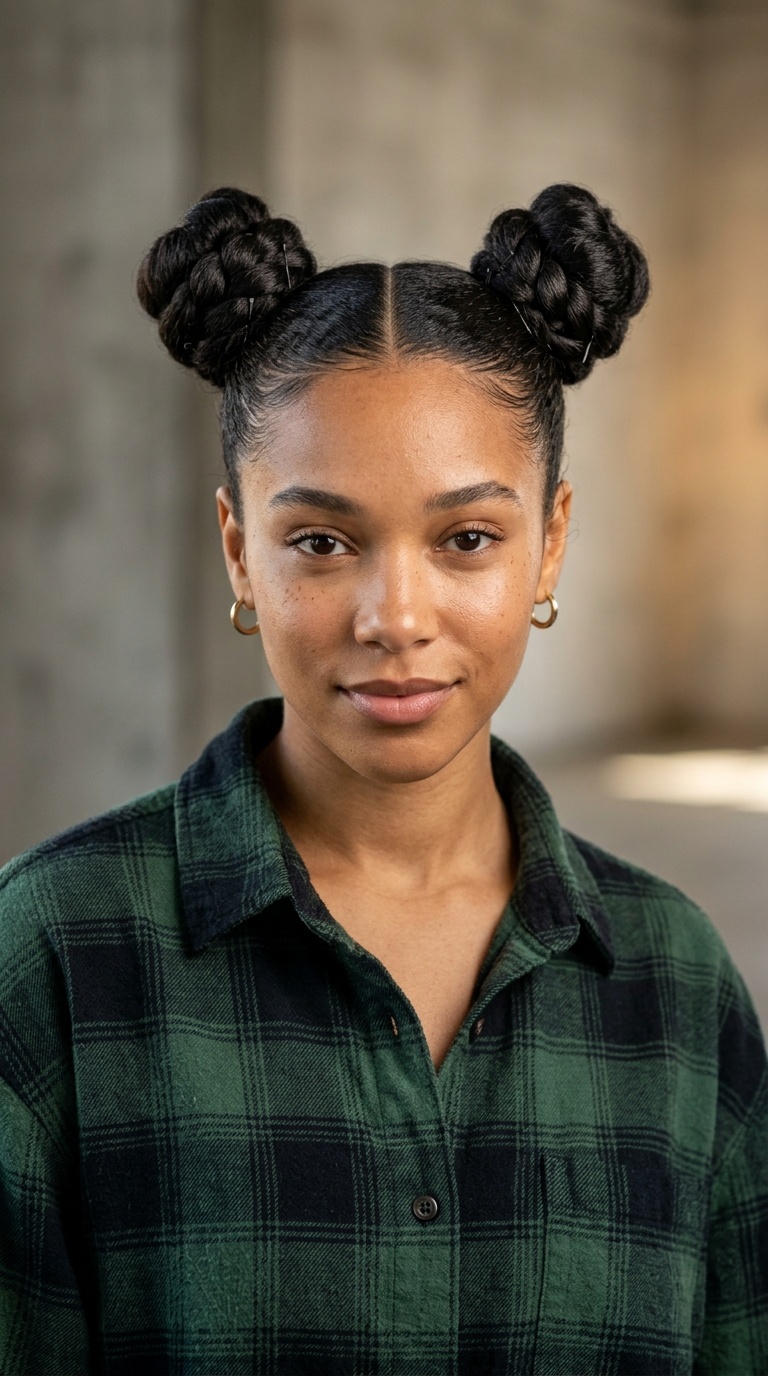 Structured Space Buns