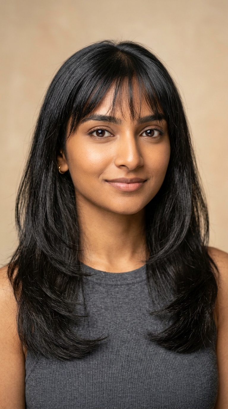 Subtle U-Cut with Wispy Bangs