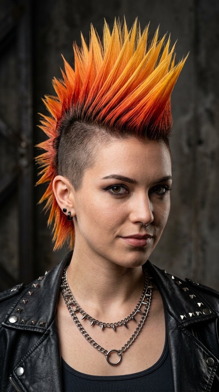 Sunset Gradient Fan-Hawk