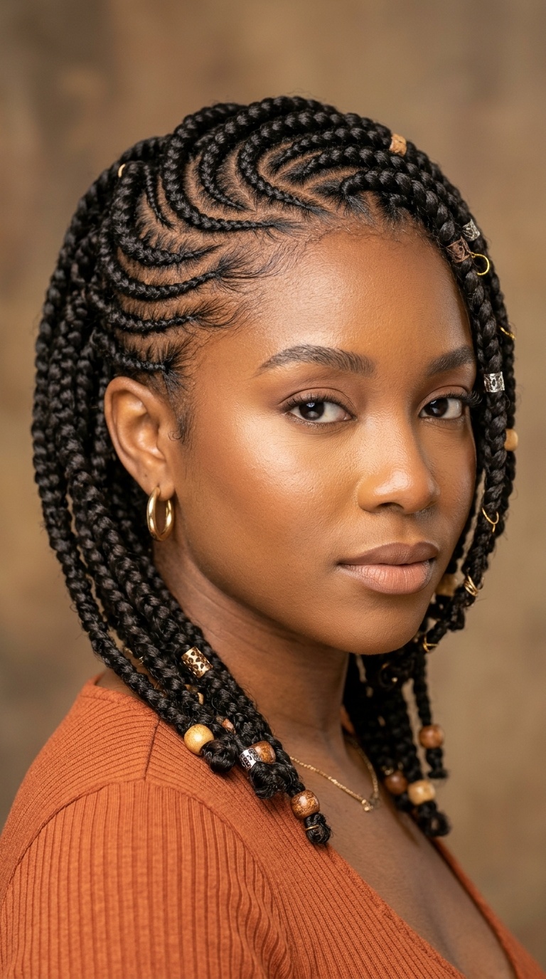 Swirl-Patterned Lemonade Braids