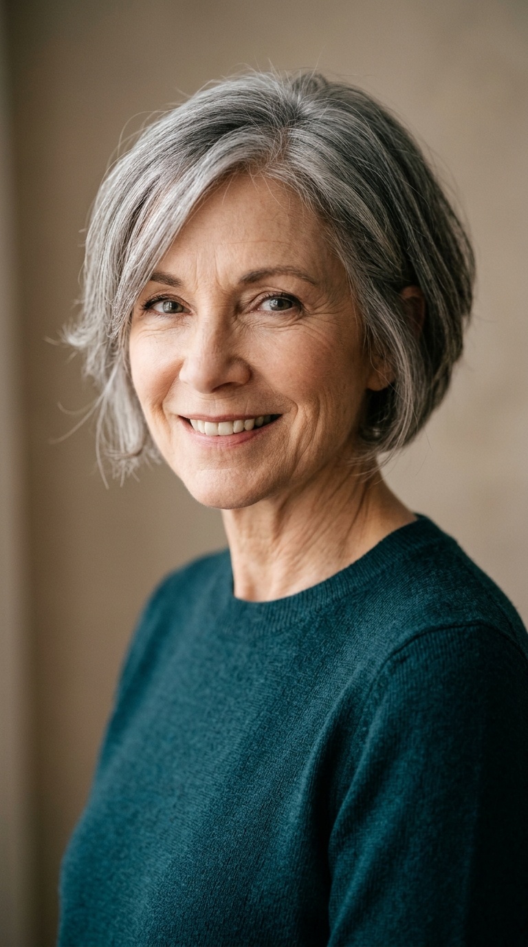 Tapered Bob with Face-Framing Wisps