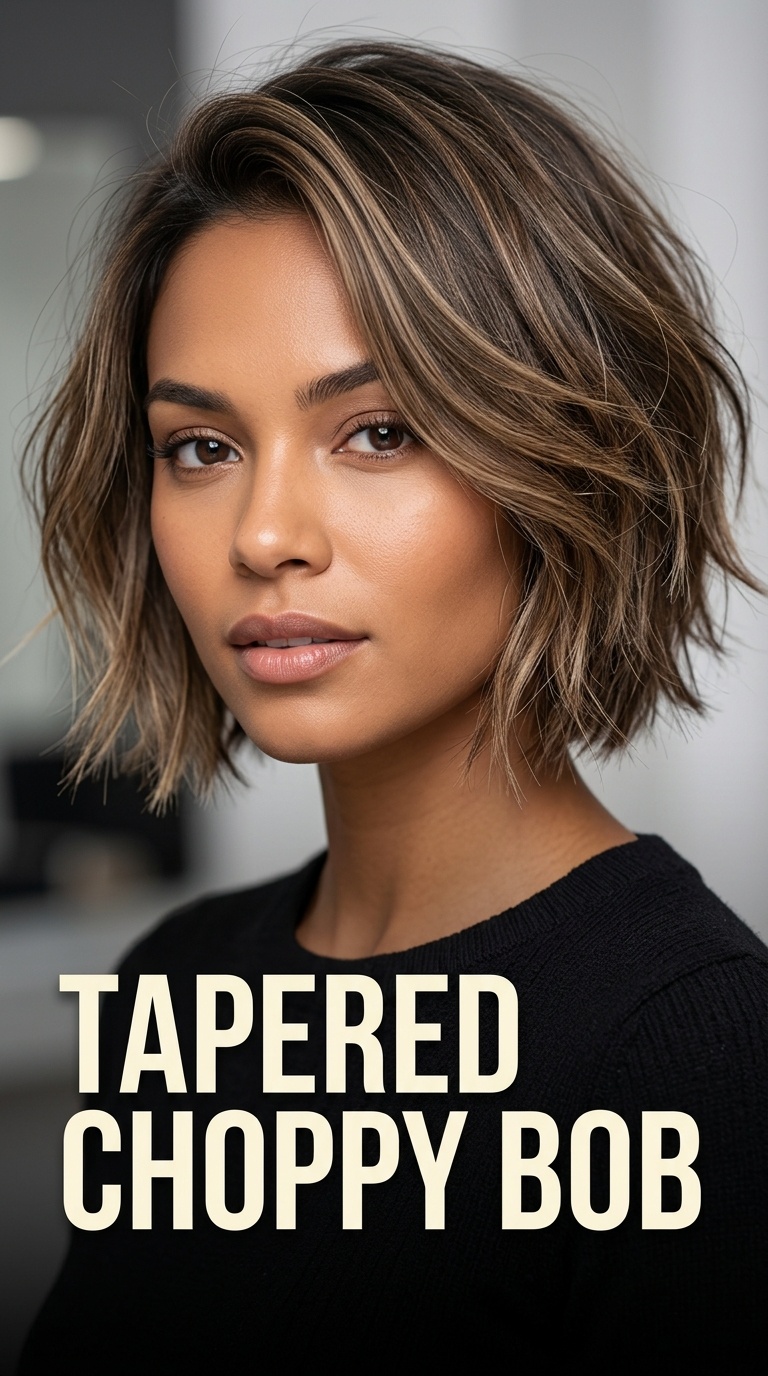 Tapered Choppy Bob