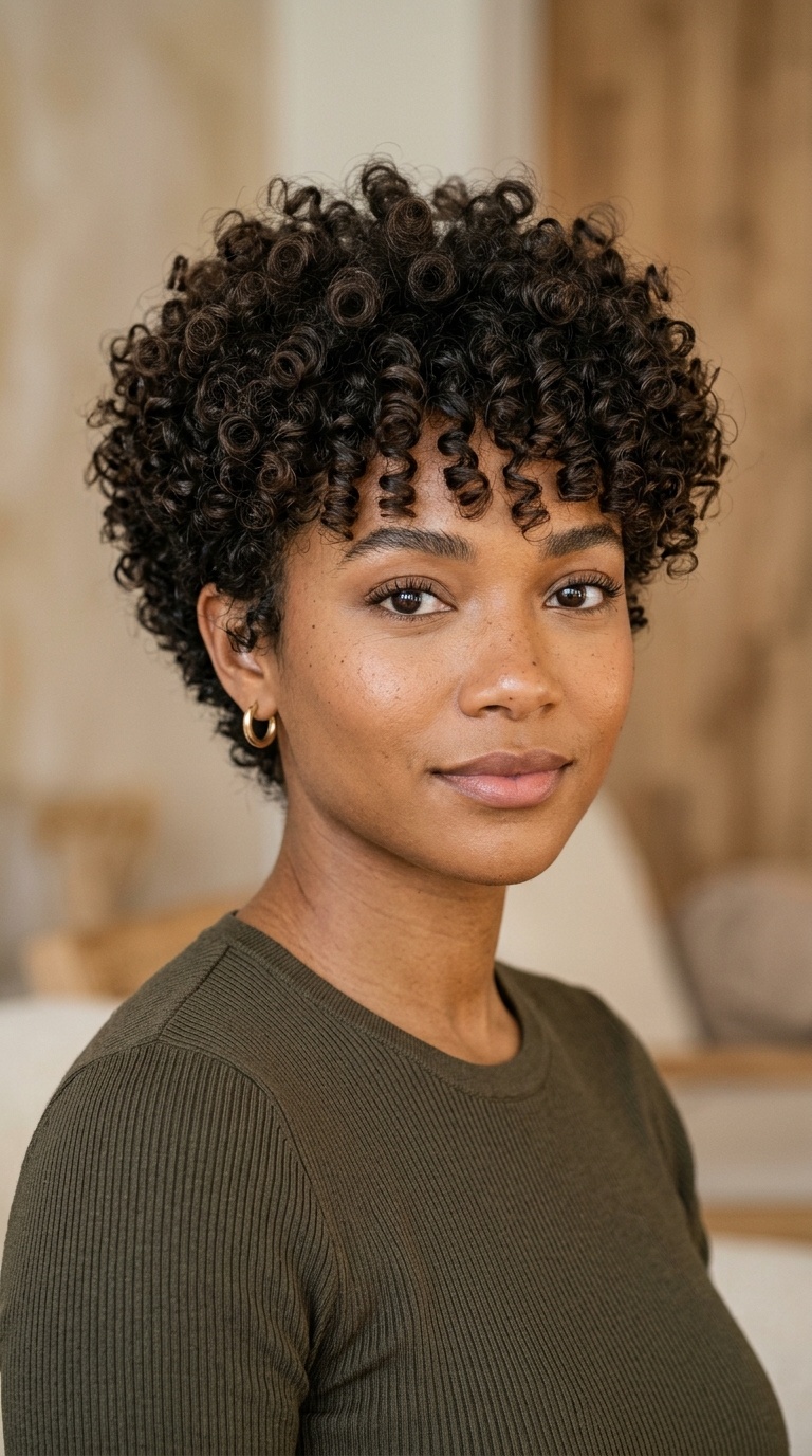 Tapered Curly Cut
