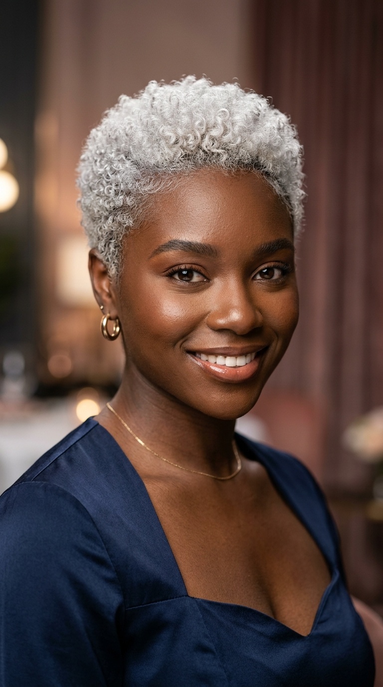 Tapered Cut with Platinum Color