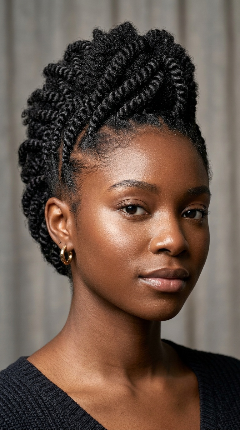 Tapered Flat Twist Mohawk