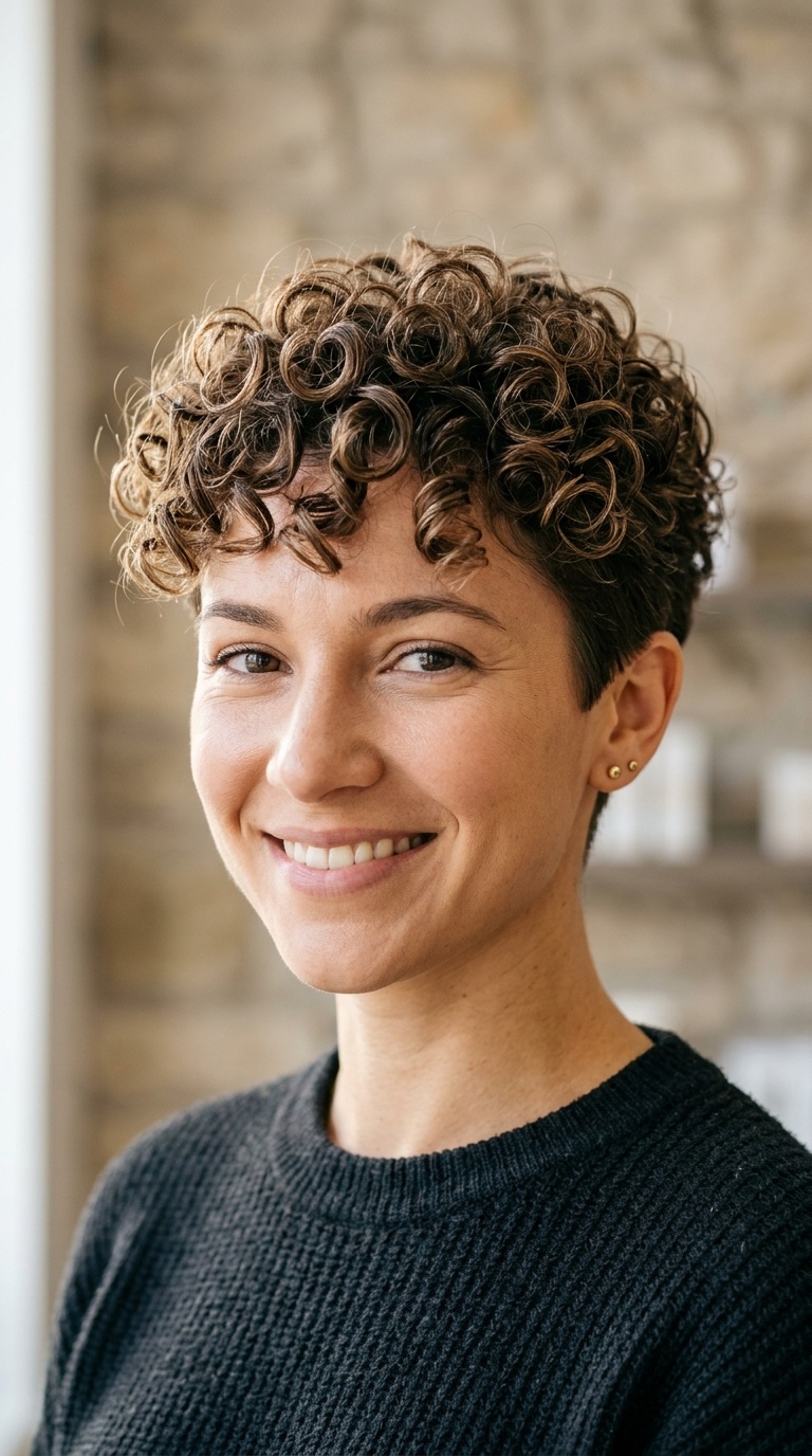 Tapered Pixie Perm