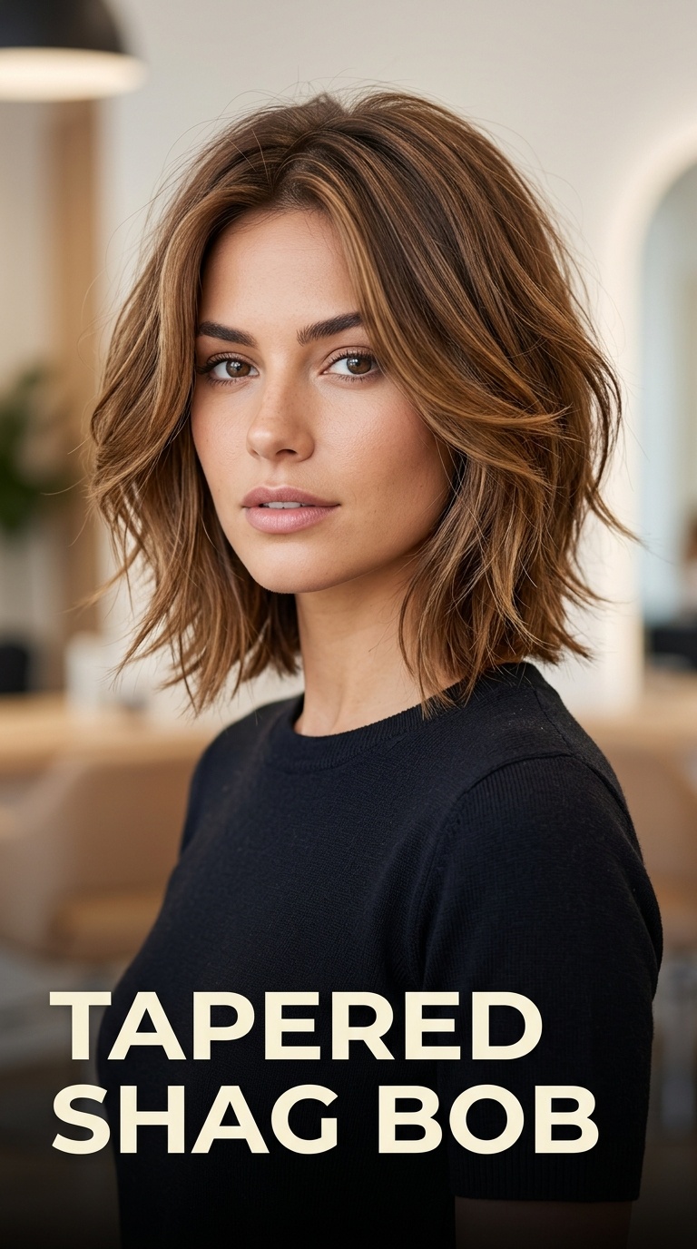 Tapered Shag Bob