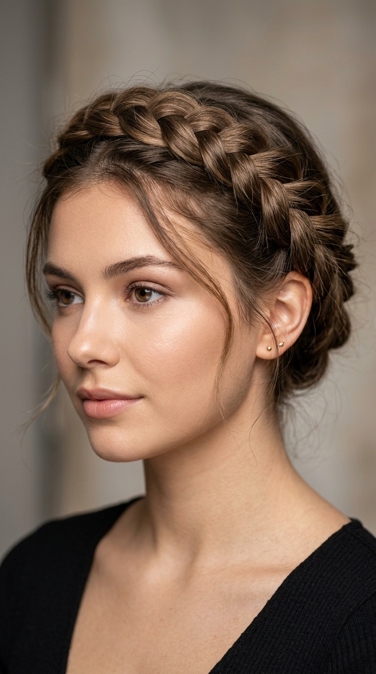 Textured Bohemian Crown Braid
