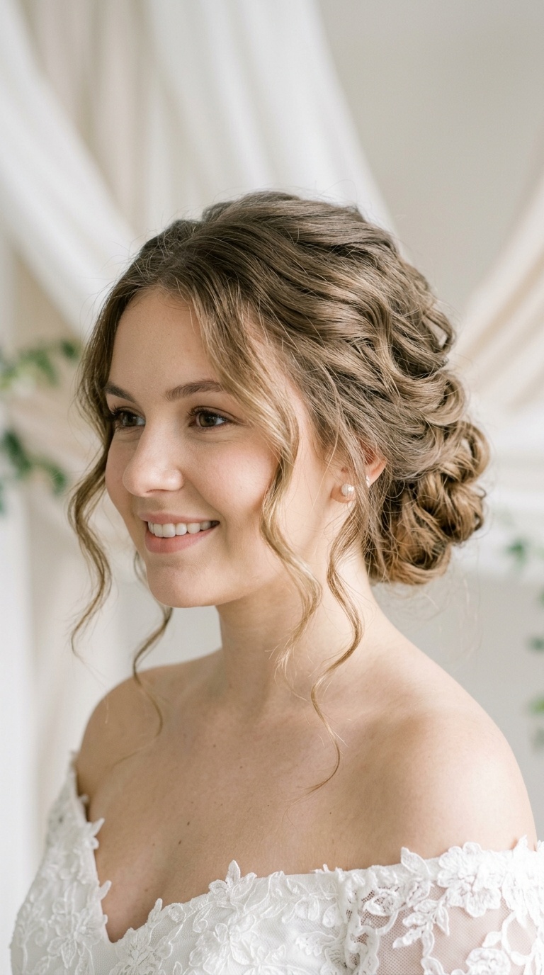 Textured Chignon with Face-Framing Pieces