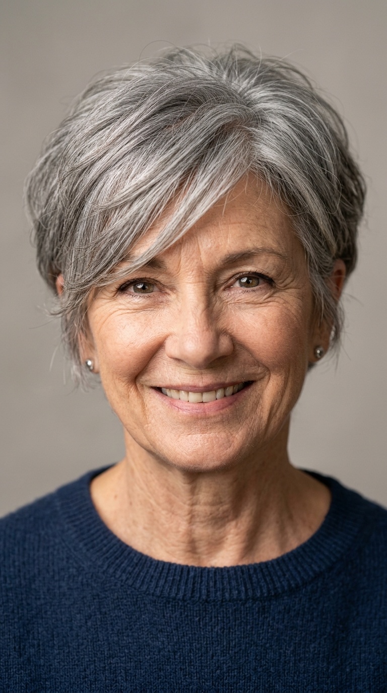 Textured Crop with Side-Swept Layers