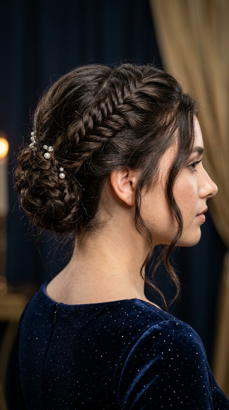 Textured Fishtail Updo