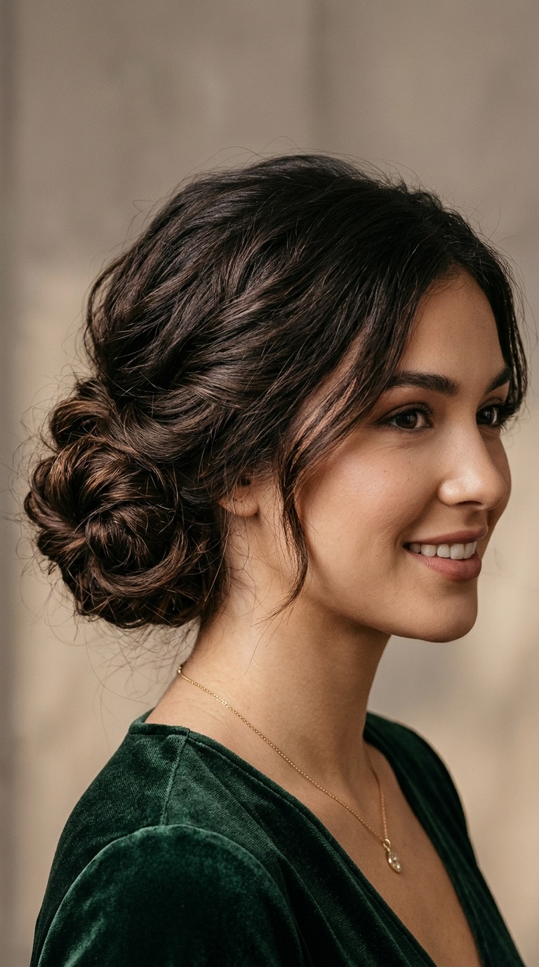 Textured Low Bun