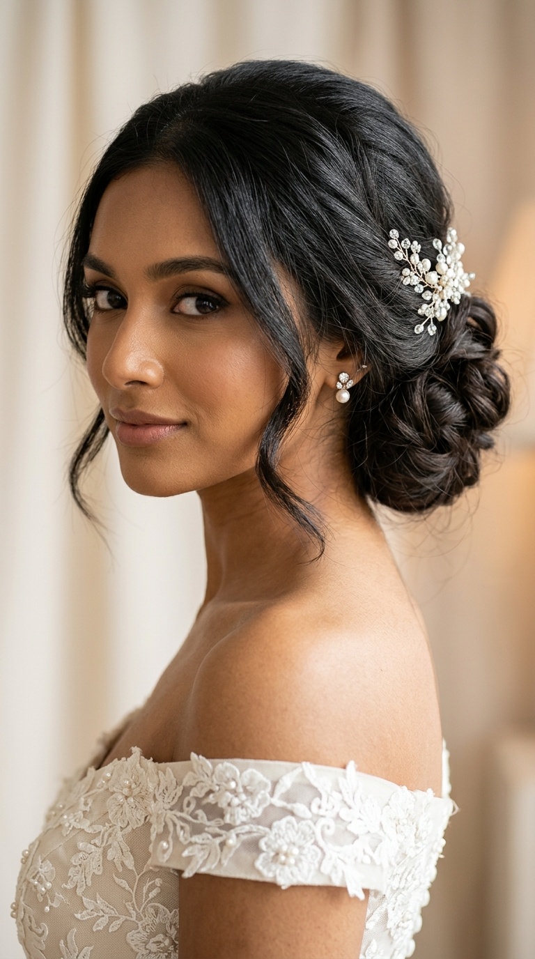 Textured Low Chignon