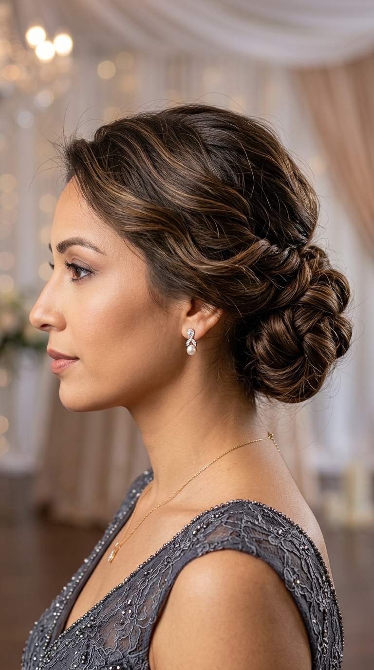 Textured Low Chignon
