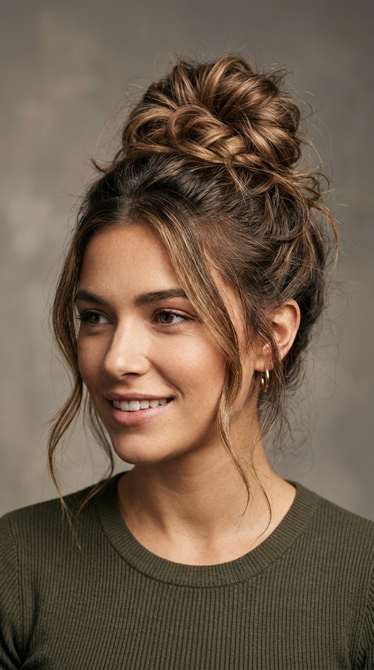 Textured Messy Bun