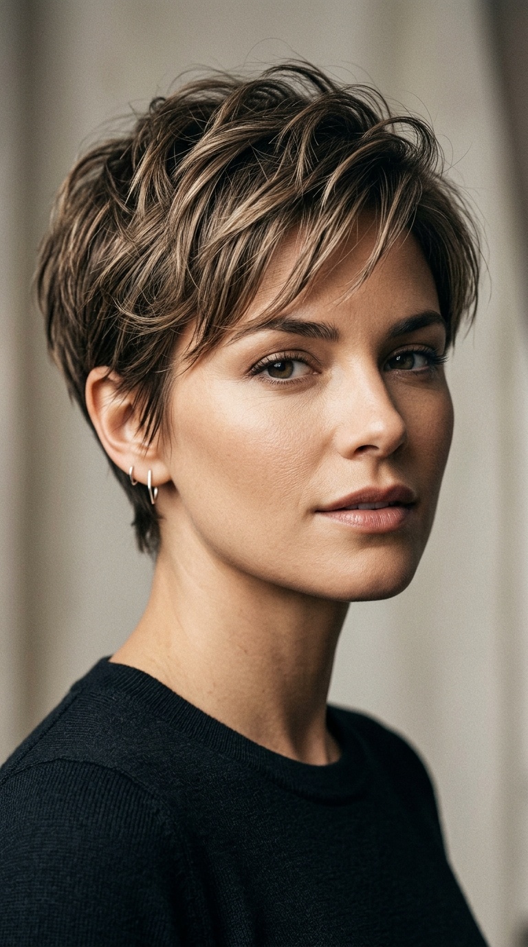 Textured Pixie Cut