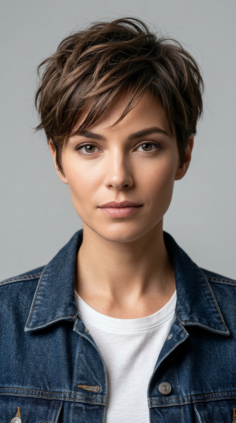 Textured Pixie or Short Bob