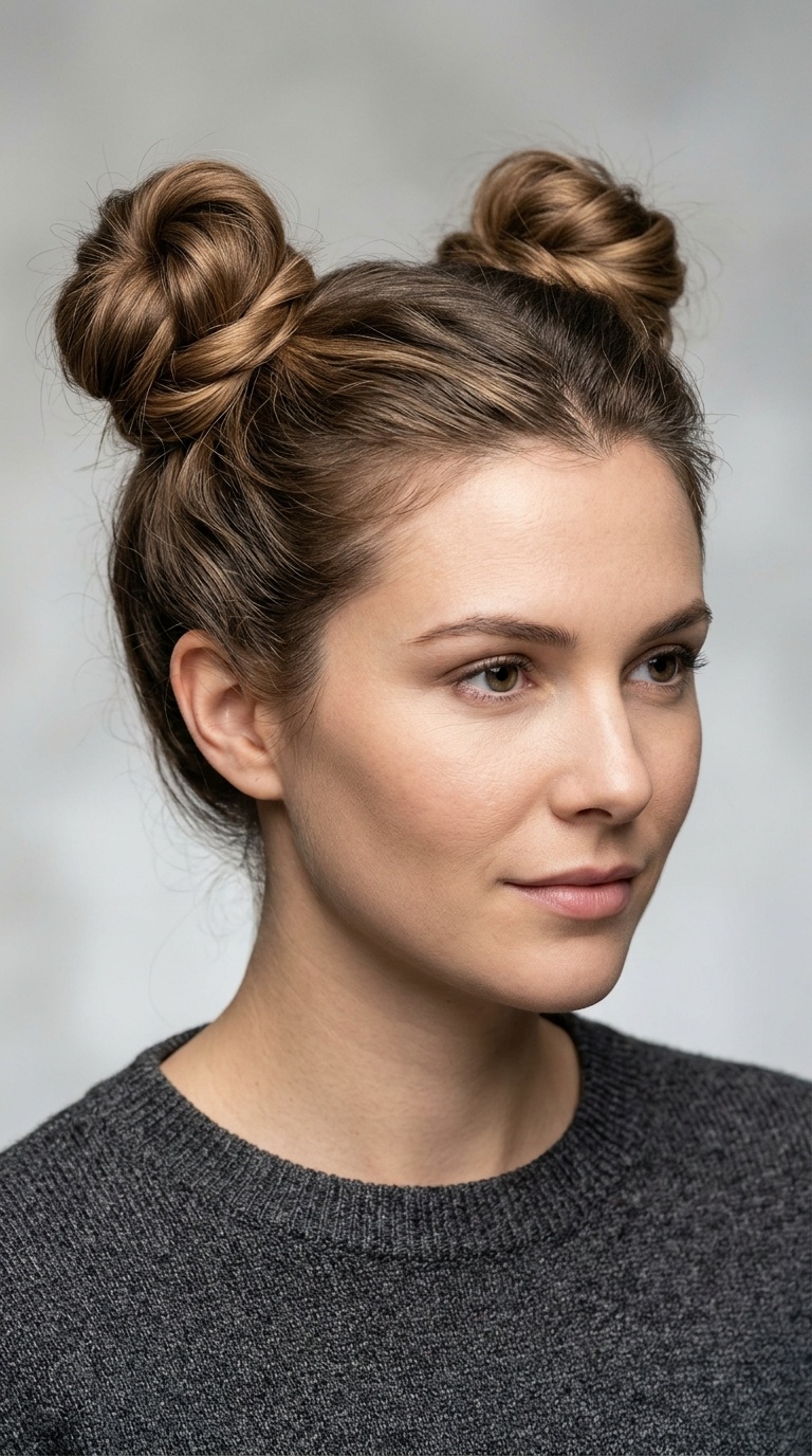 Textured Space Buns