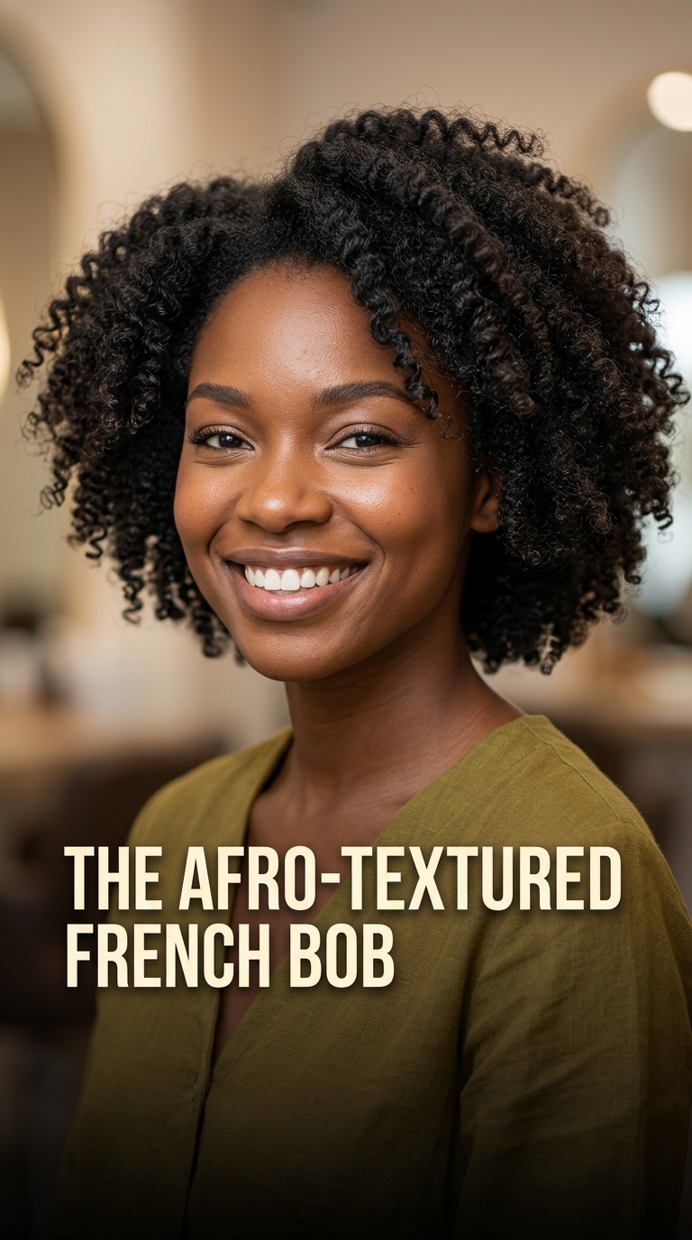The Afro-Textured French Bob