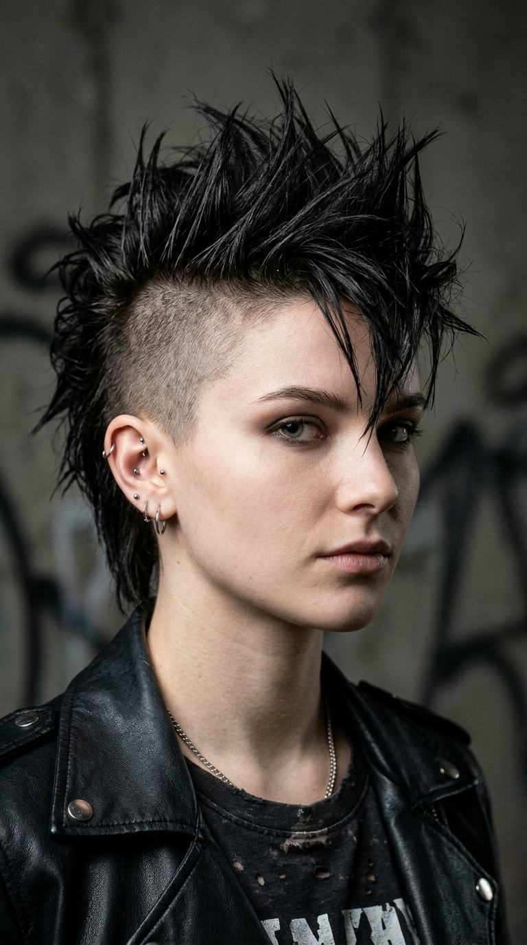 The Asymmetrical Spiky Undercut