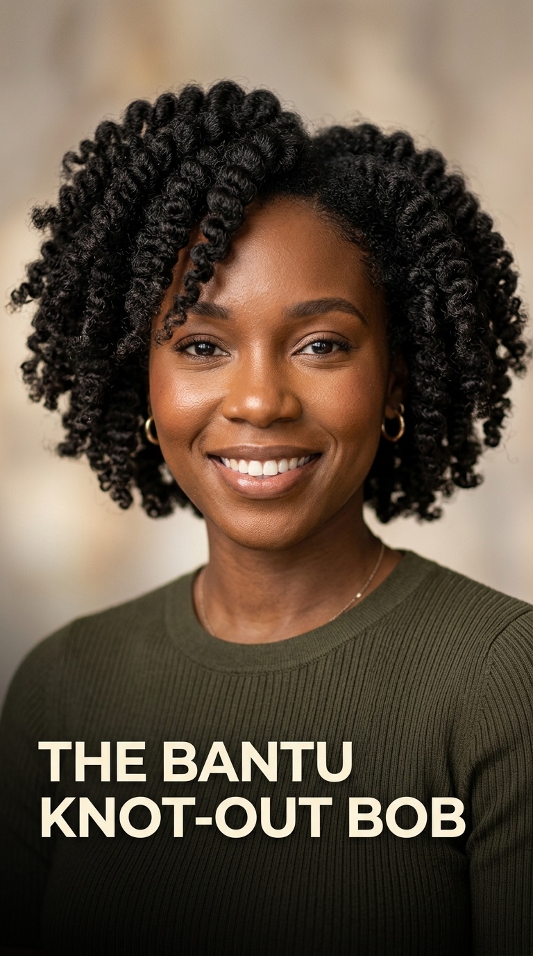 The Bantu Knot-Out Bob