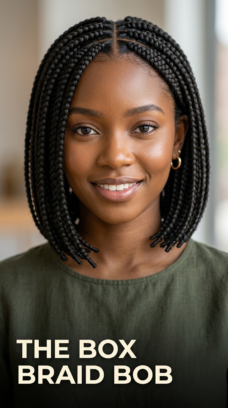 The Box Braid Bob