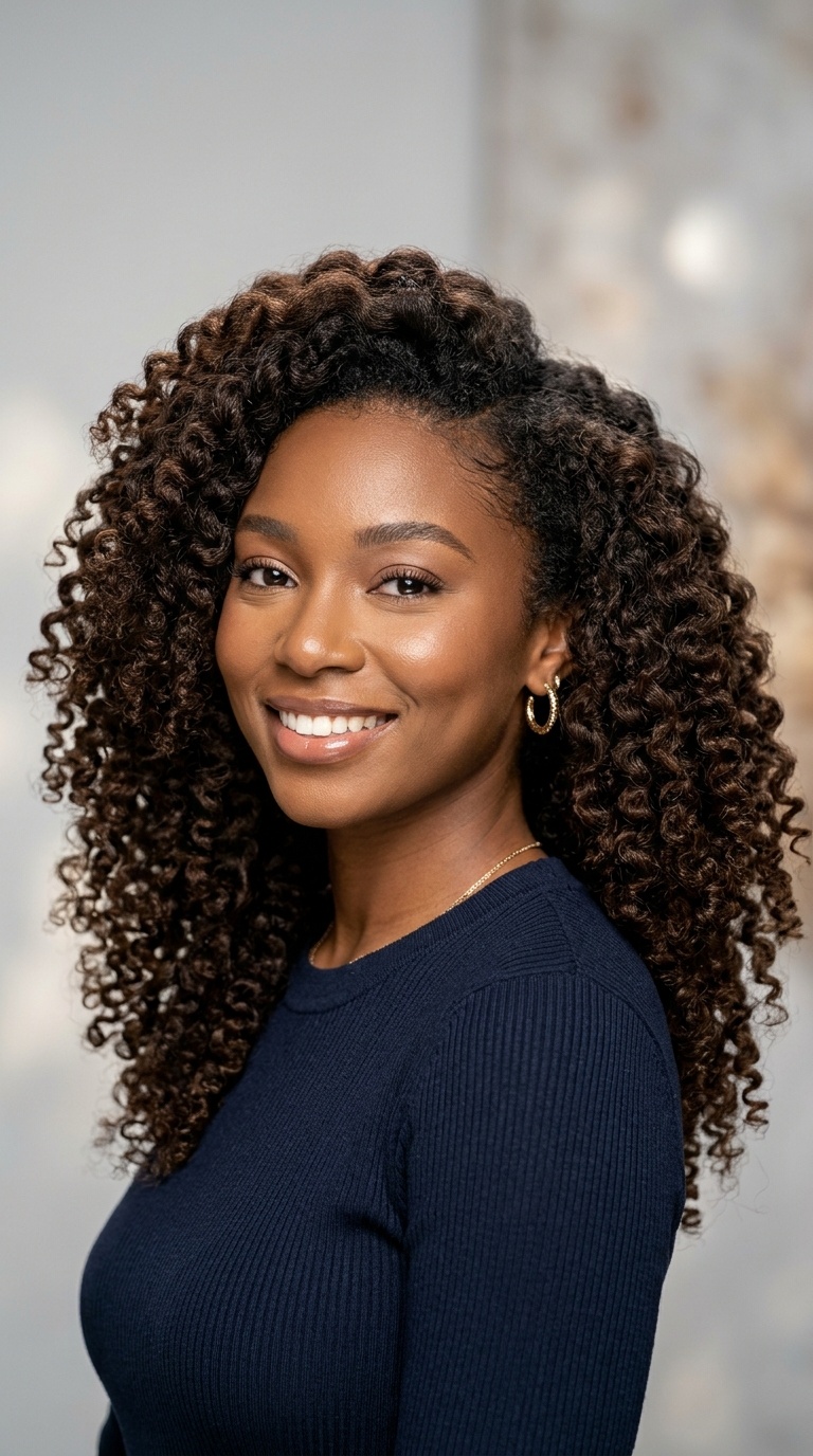 The Braid-Out on Blow-Dried Hair