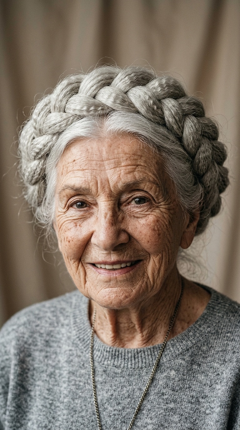 The Braided Crown with Crimped Base
