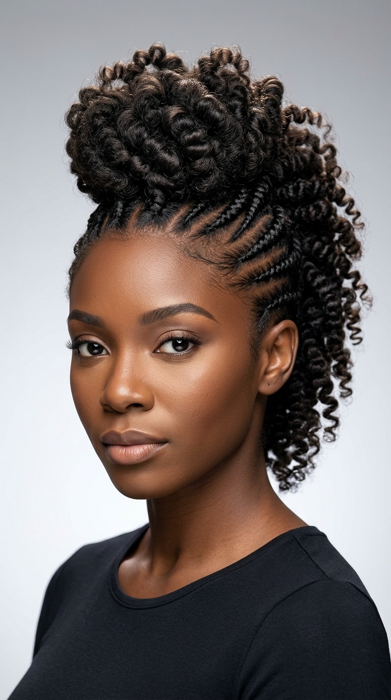 The Braided Faux Hawk