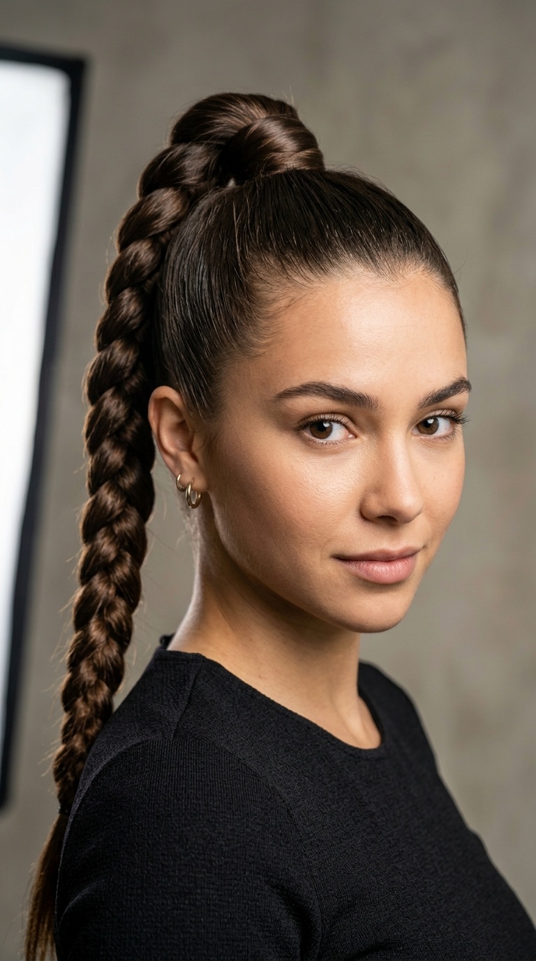 The Braided High Ponytail