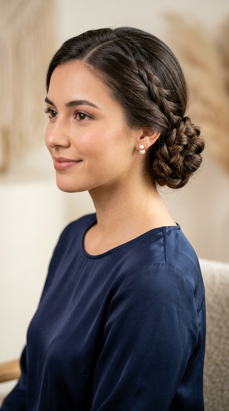 The Braided Low Bun