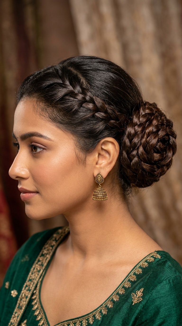 The Braided Rose Bun