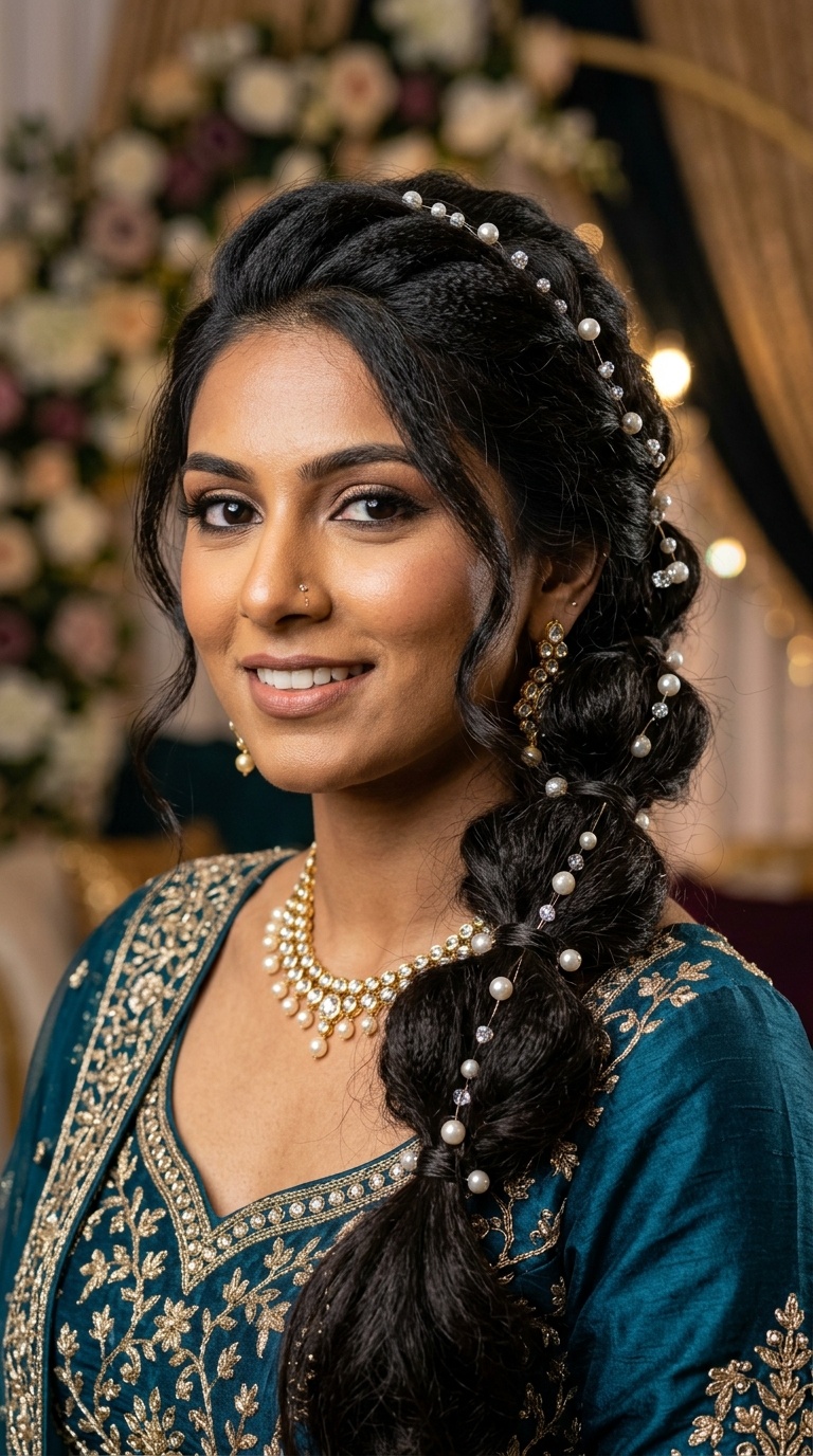 The Bubble Braid with Pearl Accents