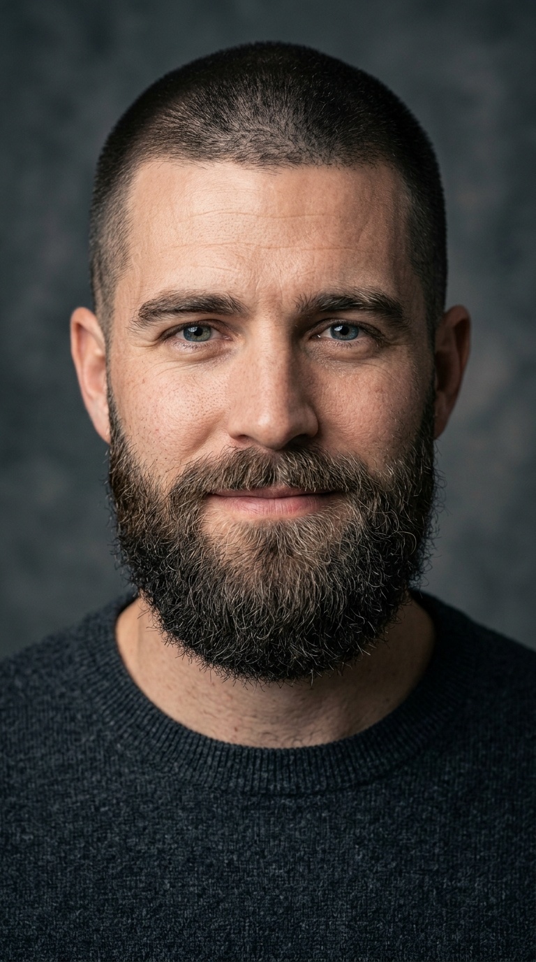 The Burr Cut with a Garibaldi Beard