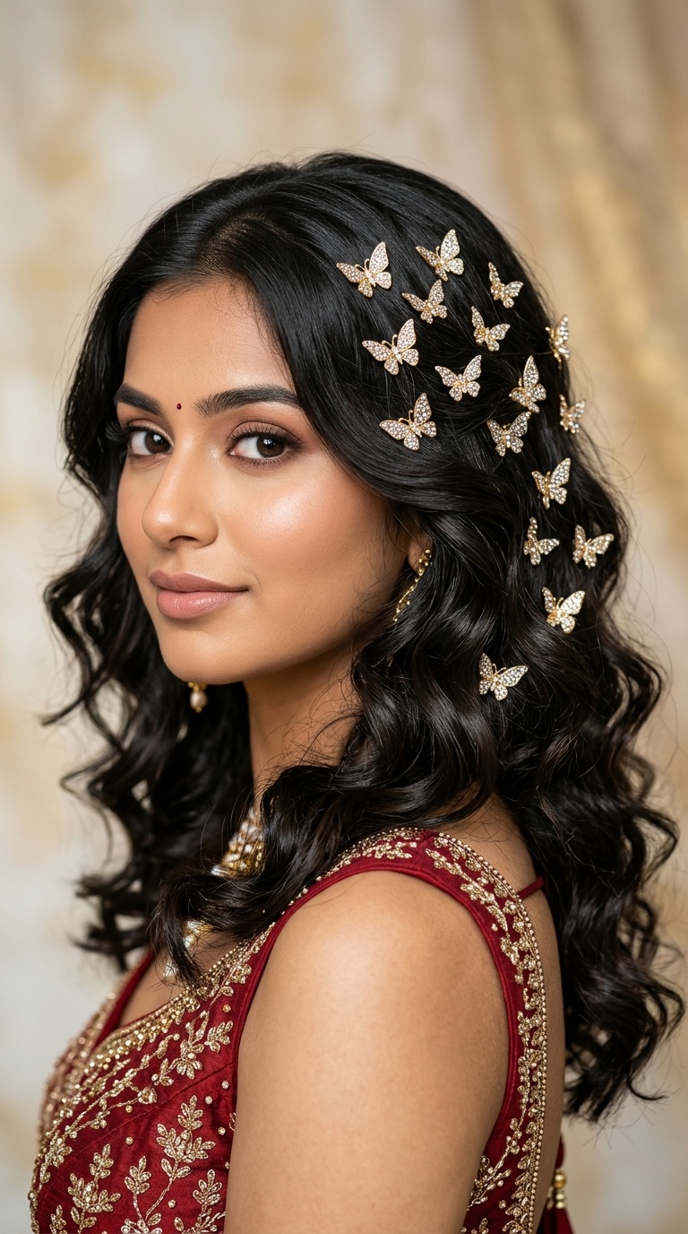 The Butterfly Pin Spread with Open Curls