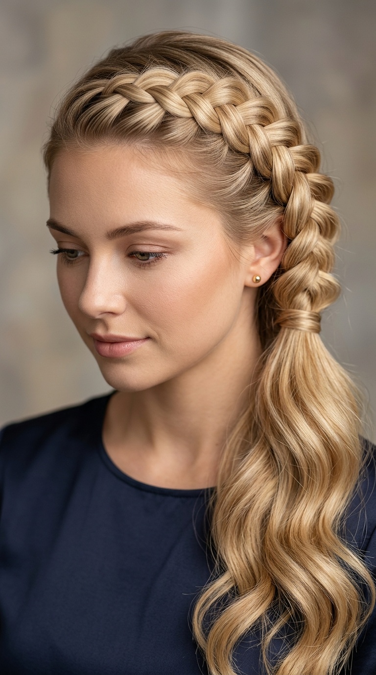 The Cascading Dutch Side Braid