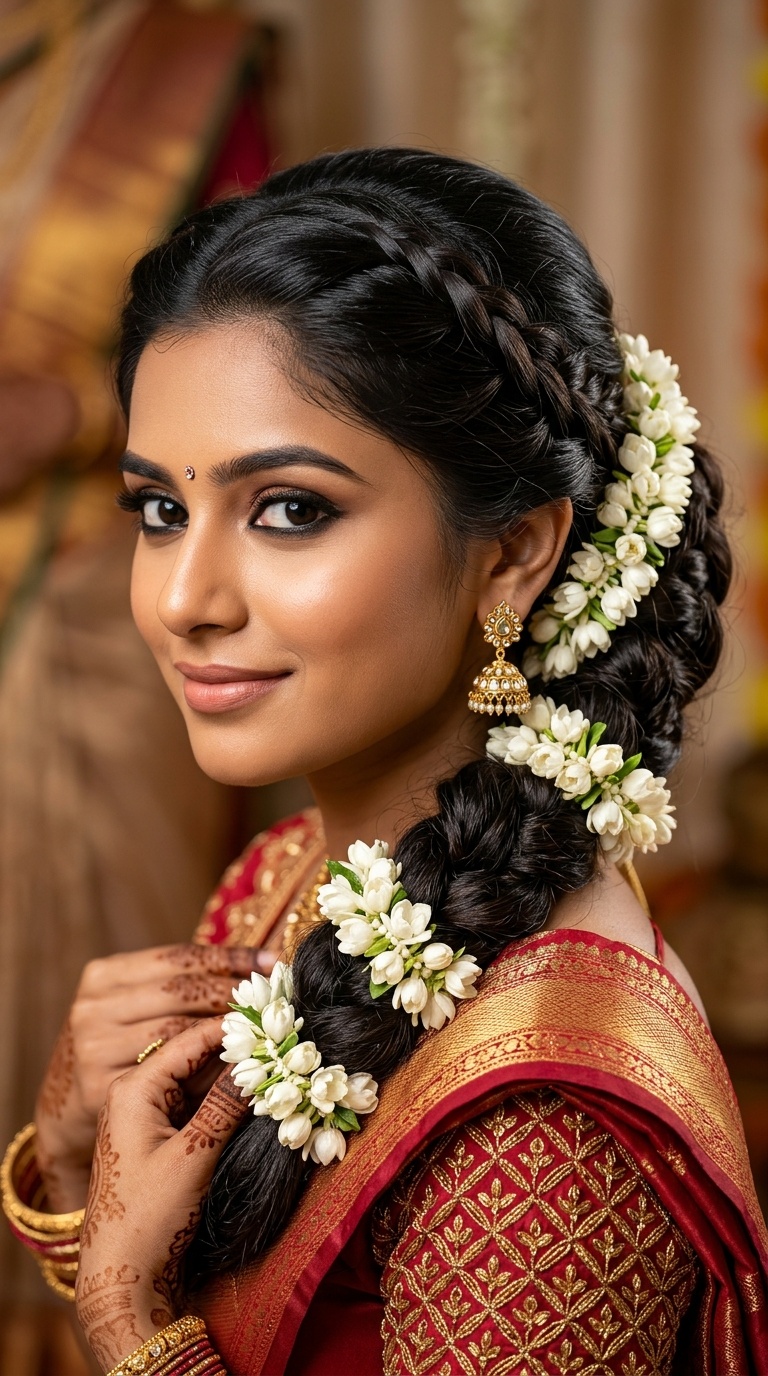 The Chignon-Braid Hybrid with Jasmine