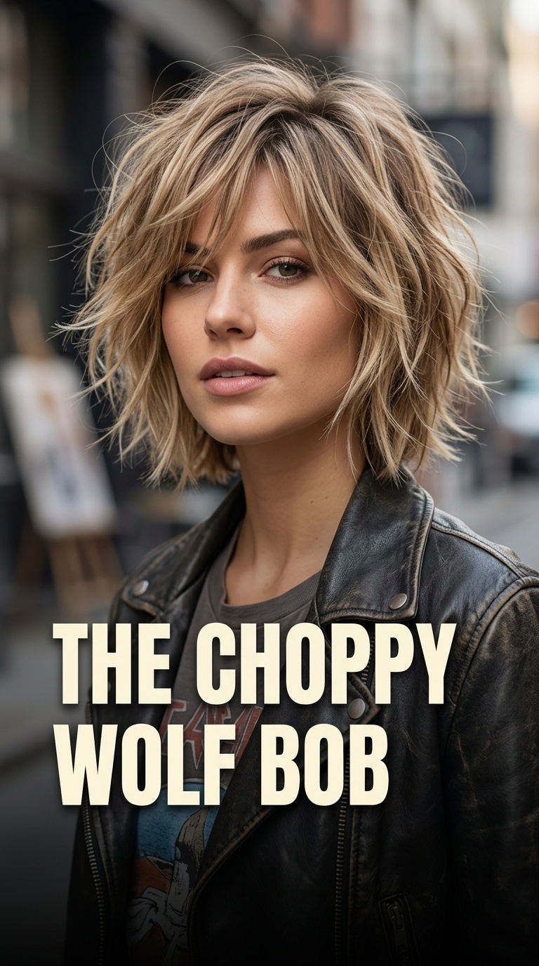 The Choppy Wolf Bob