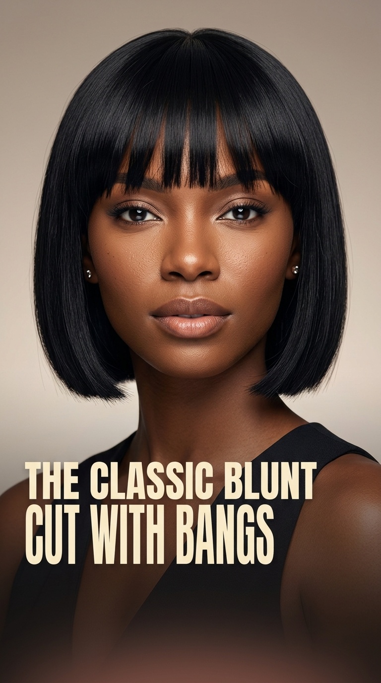 The Classic Blunt Cut with Bangs