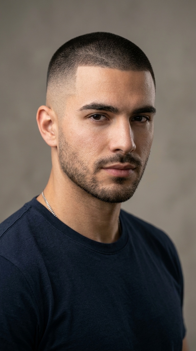 The Classic Buzz Cut Fade