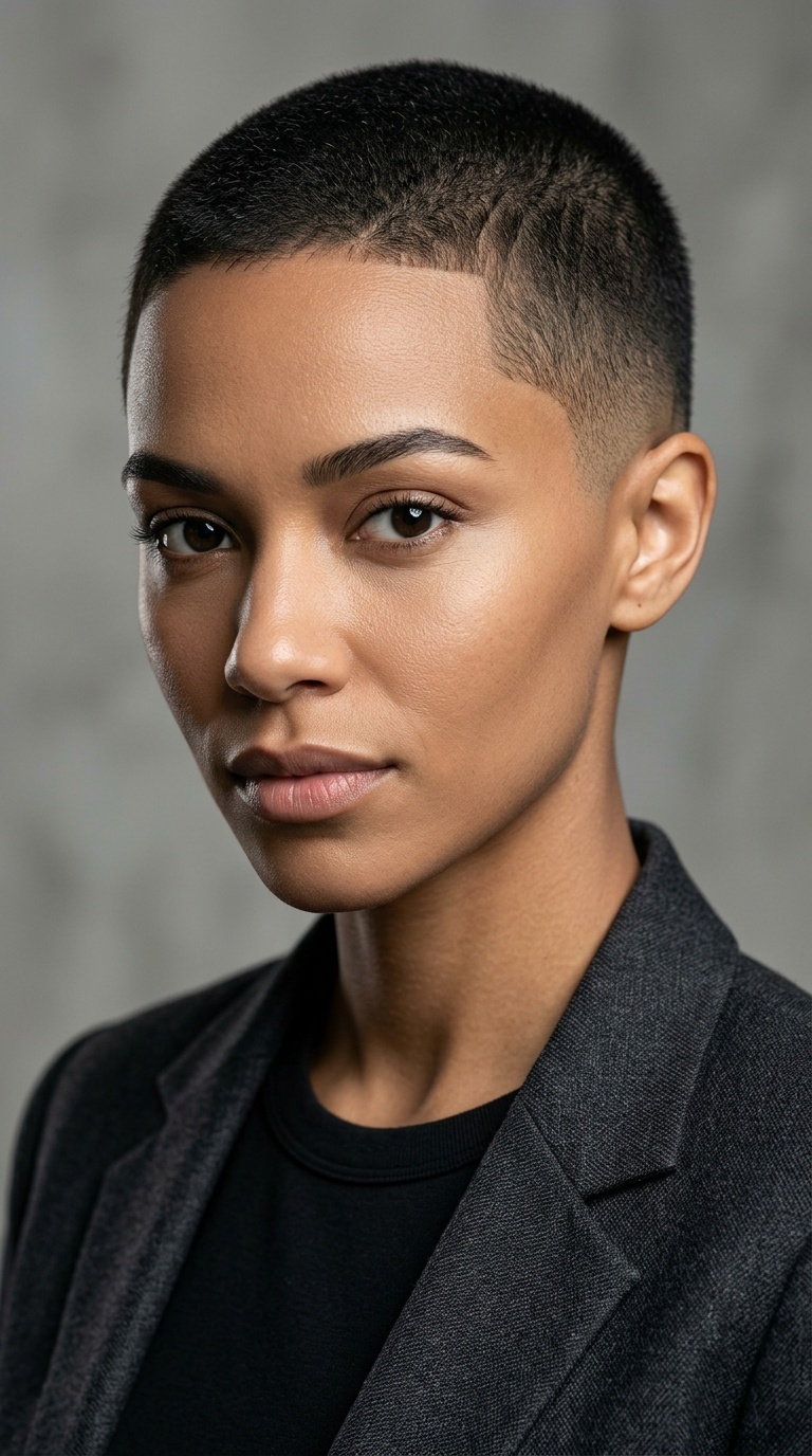 The Classic Buzz Cut with High Taper