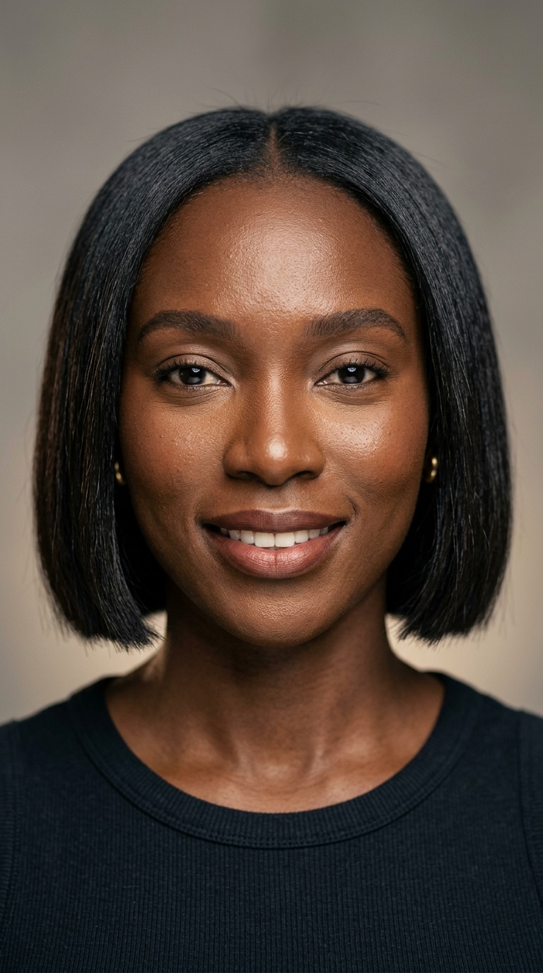 The Classic Chin-Length Blunt Bob