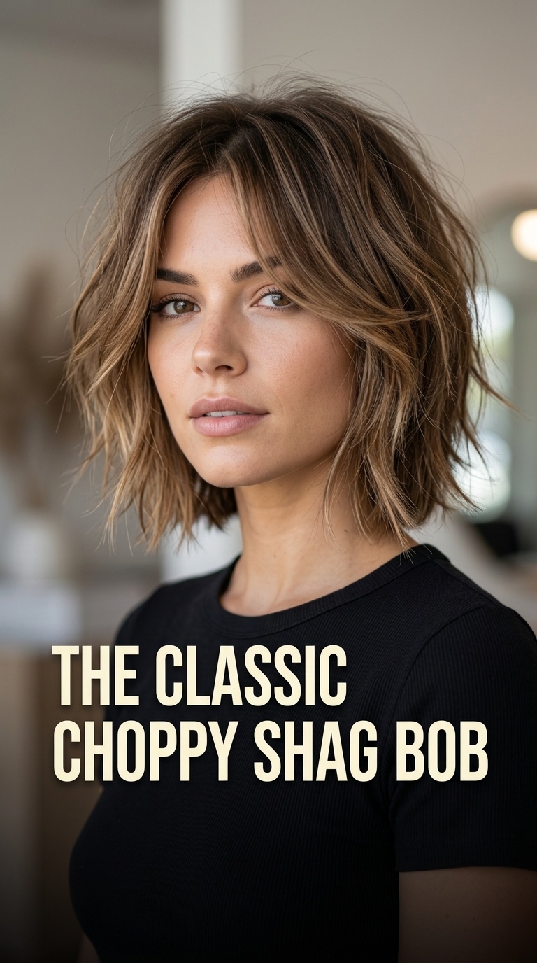 The Classic Choppy Shag Bob