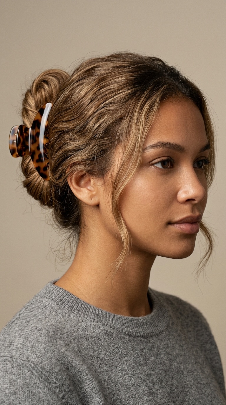 The Classic Claw Clip Updo