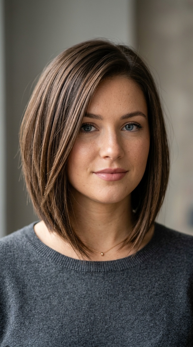 The Classic Collarbone Lob with Sharp Angles